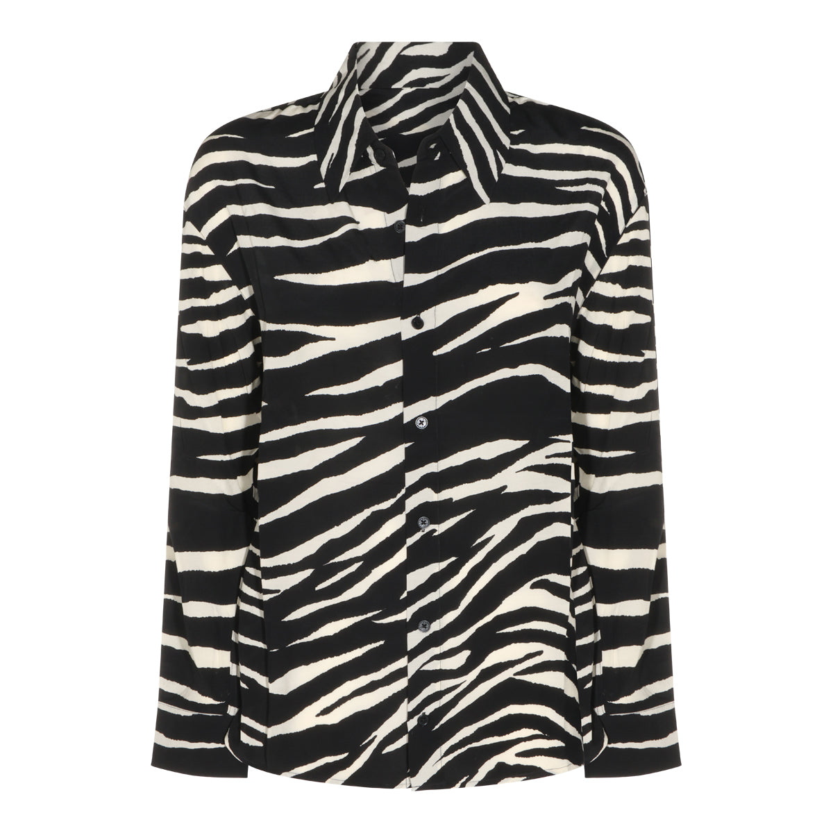 BLACK AND WHITE ANIMALIER SHIRT