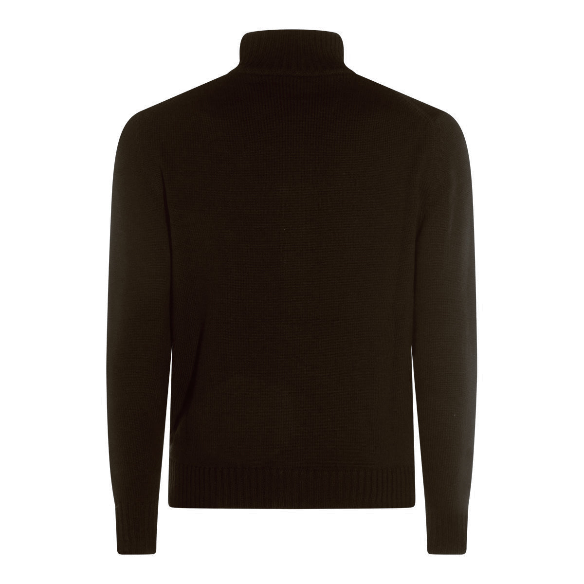 BROWN VIRGIN WOOL KNITWEAR