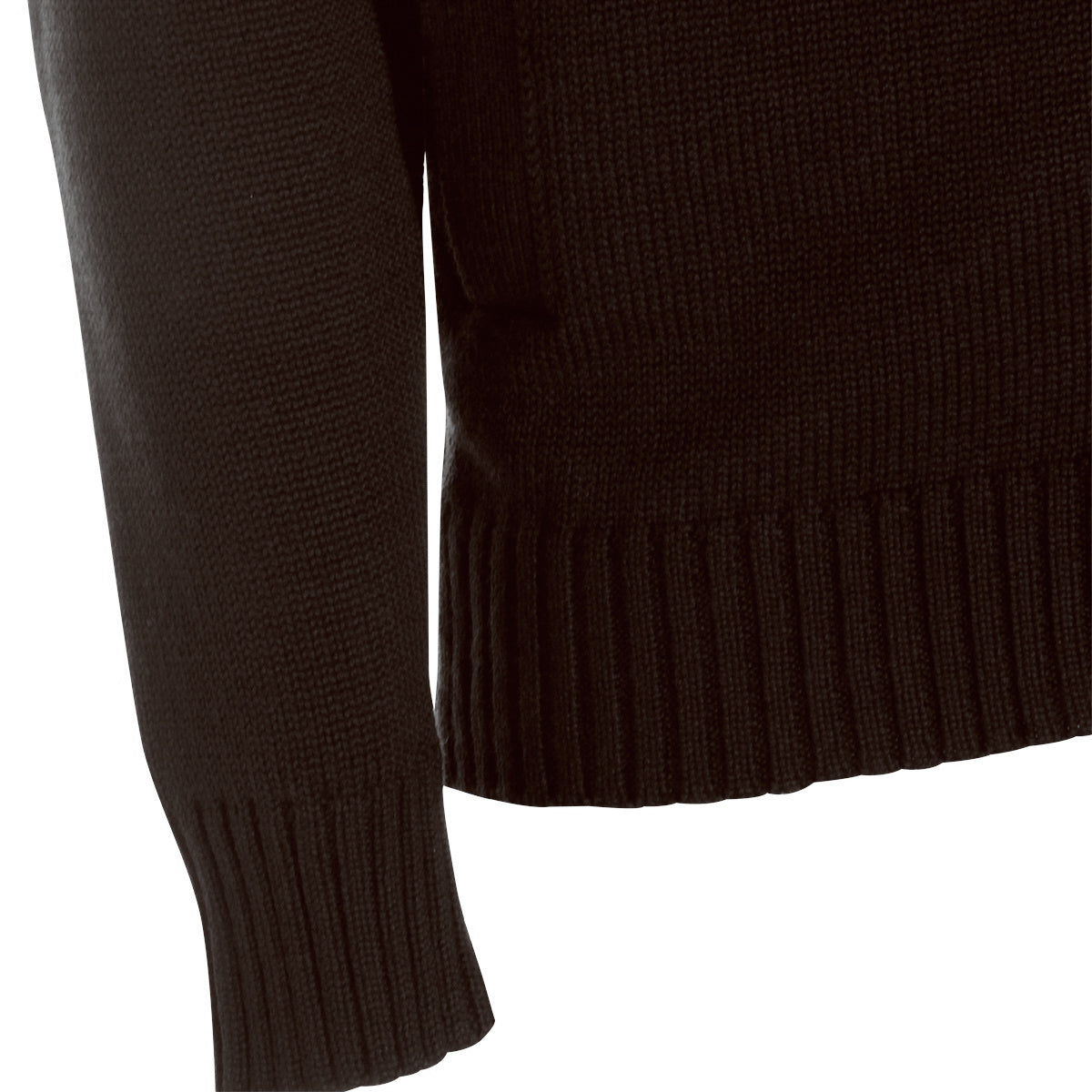 BROWN VIRGIN WOOL KNITWEAR