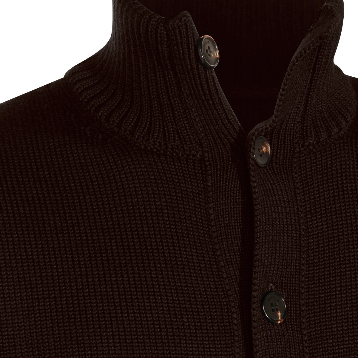 BROWN VIRGIN WOOL KNITWEAR