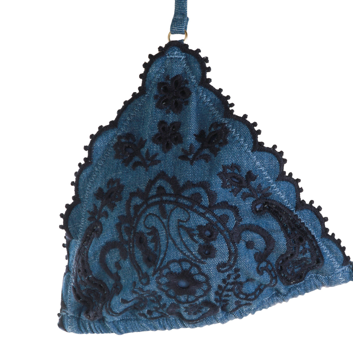 DENIM BOTTOM BIKINI BEACHWEAR