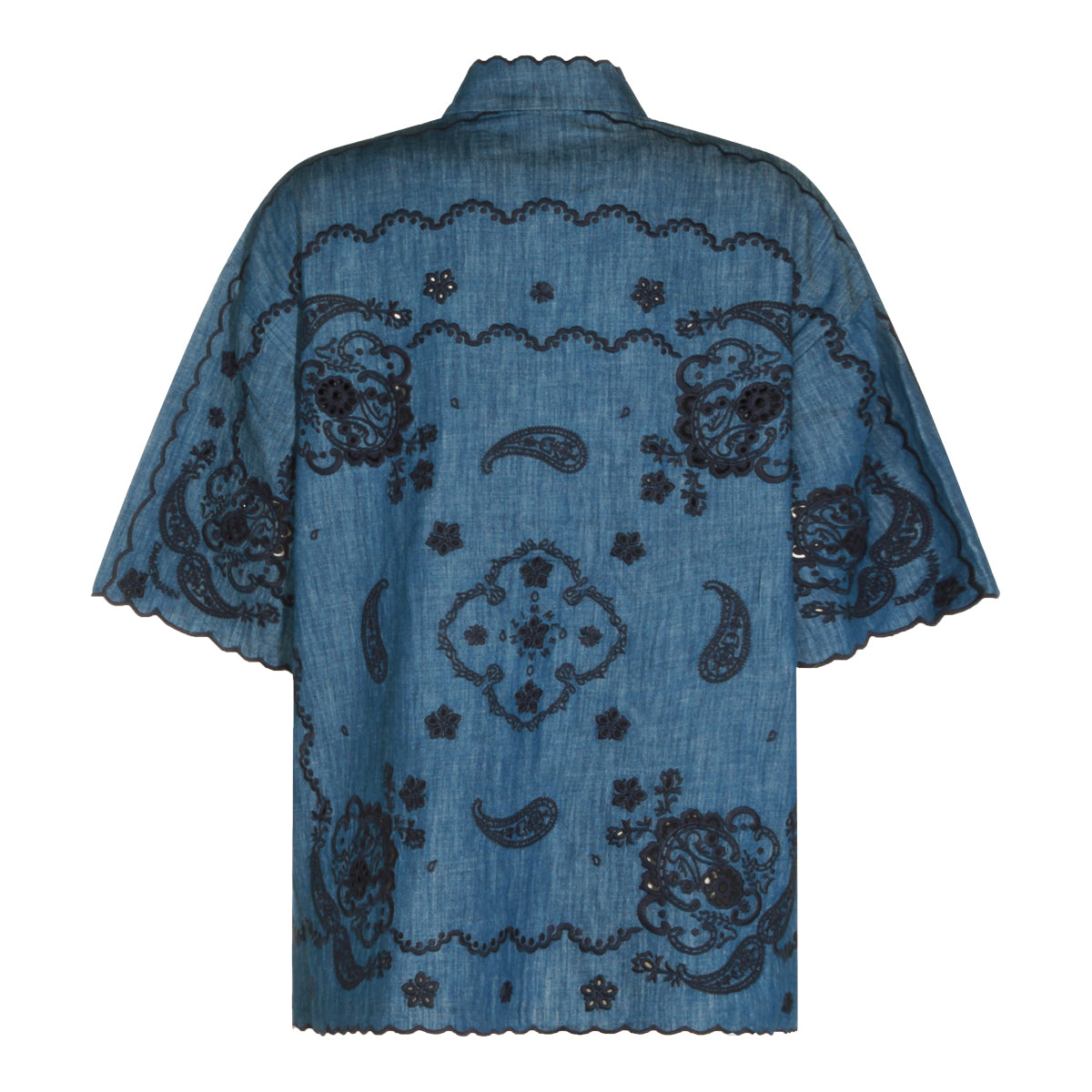 RAILWAY BLUE COTTON SHIRT