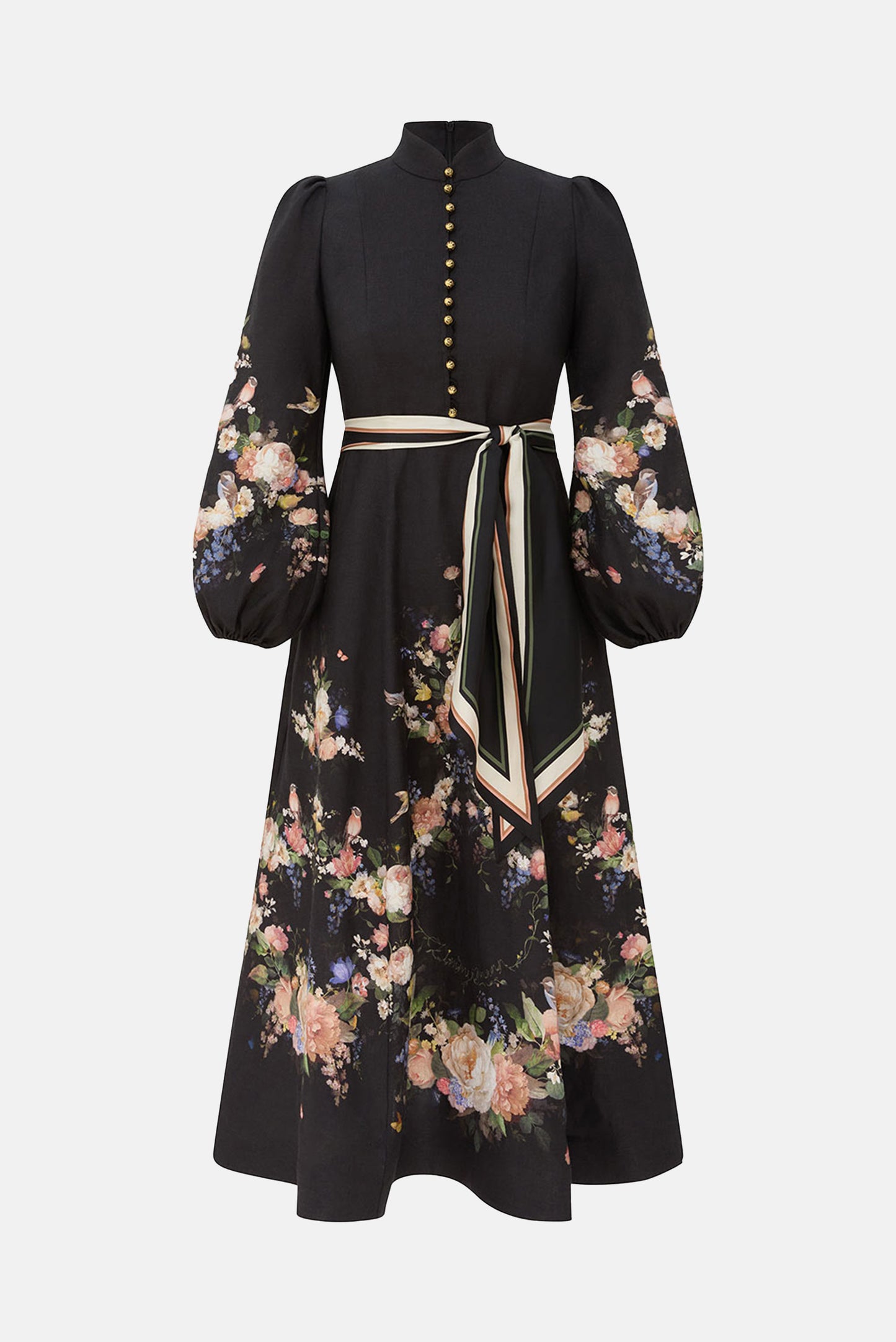 VALIANT BUTTON MIDI DRESS