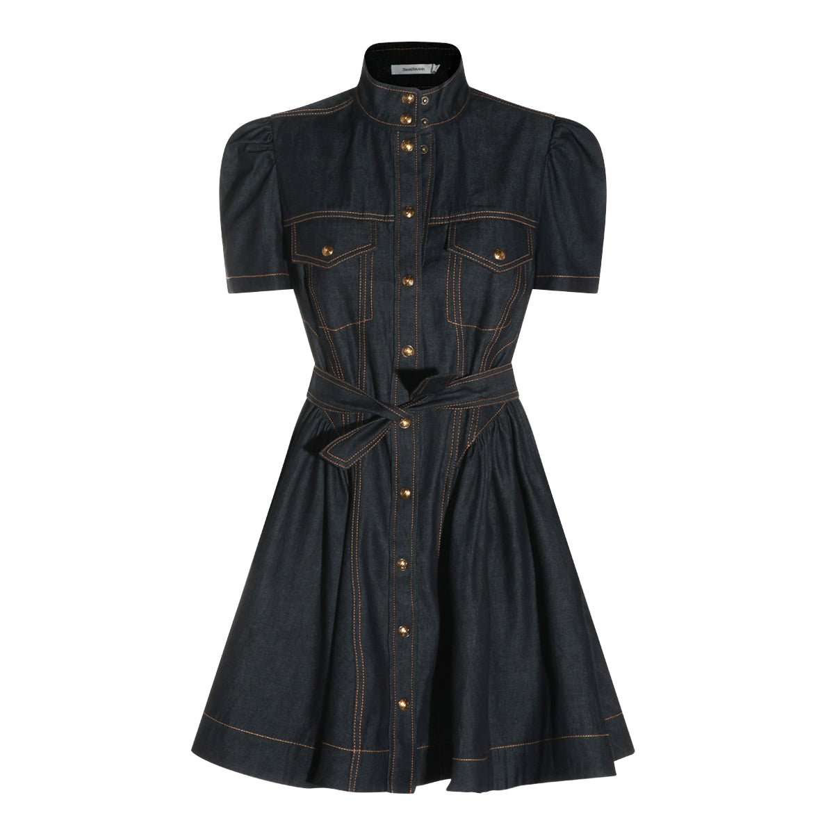 ONYX BLUE DENIM SHORT DRESS