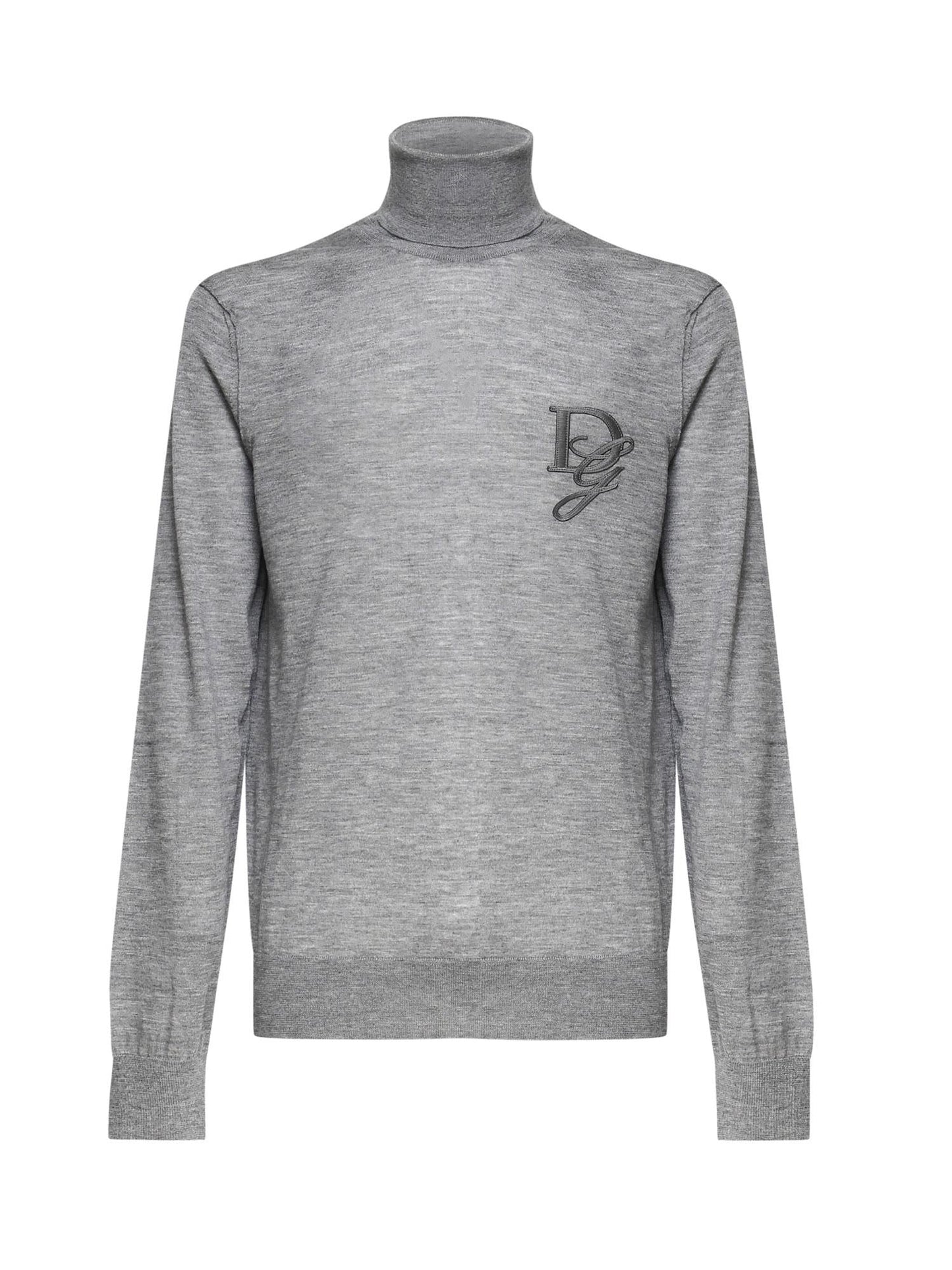 Maglia in lana vergine a collo alto