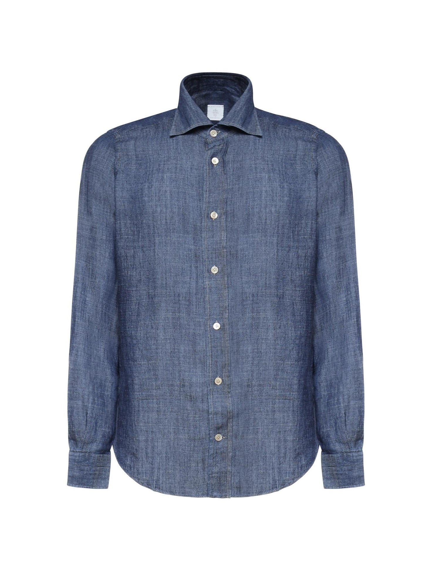 Camicia in lyocell e lino