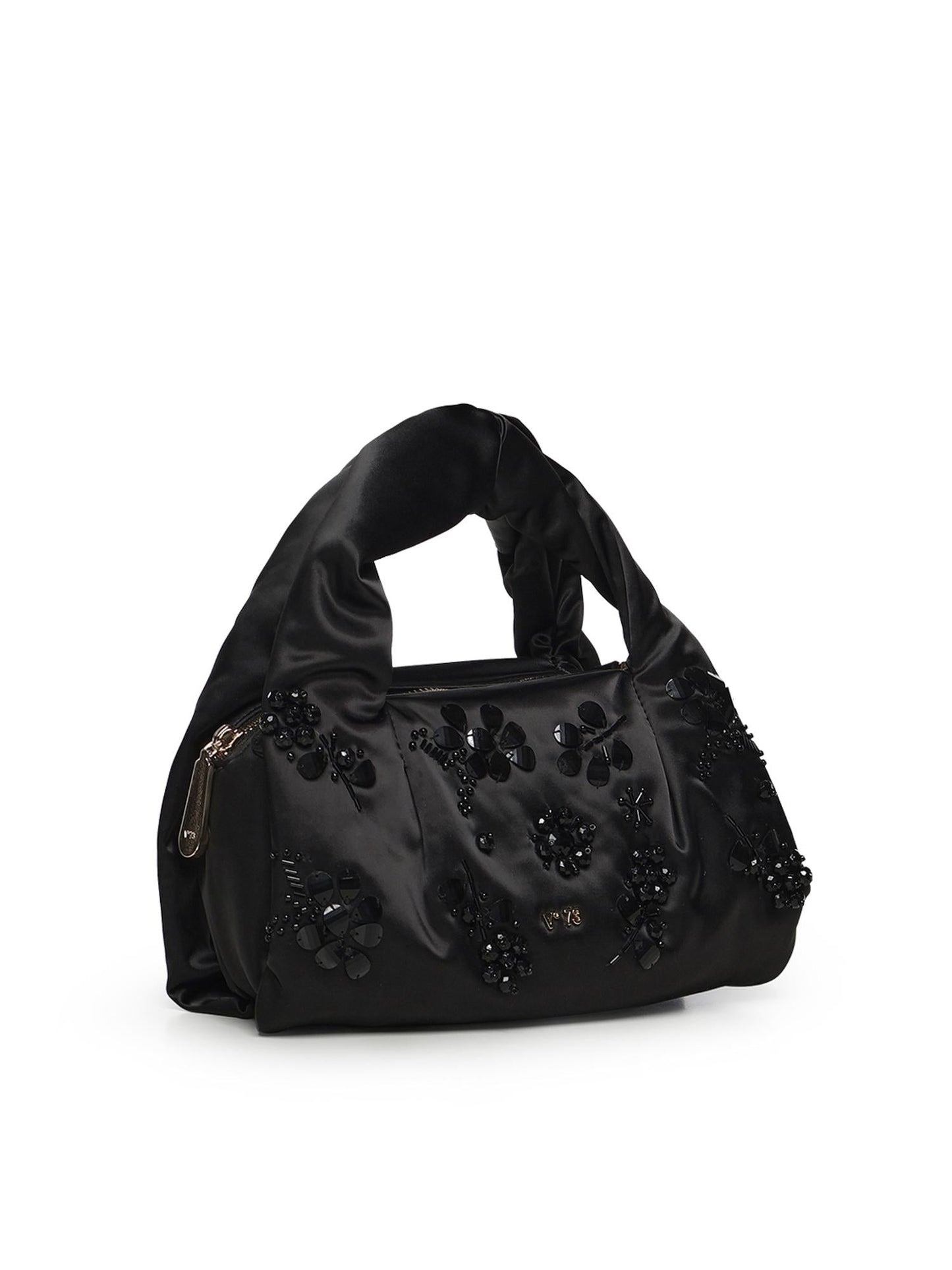 Mini bag con applicazioni floreali