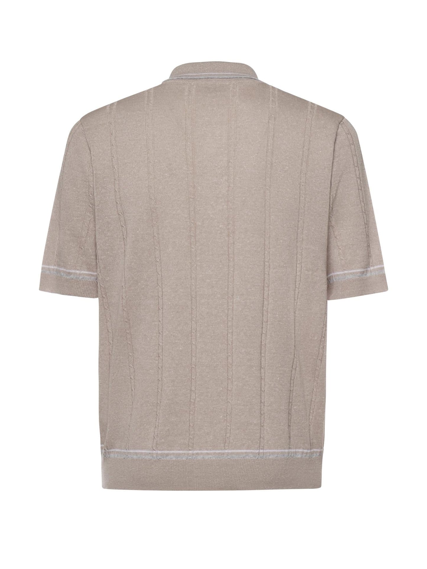 Polo in lino e cotone