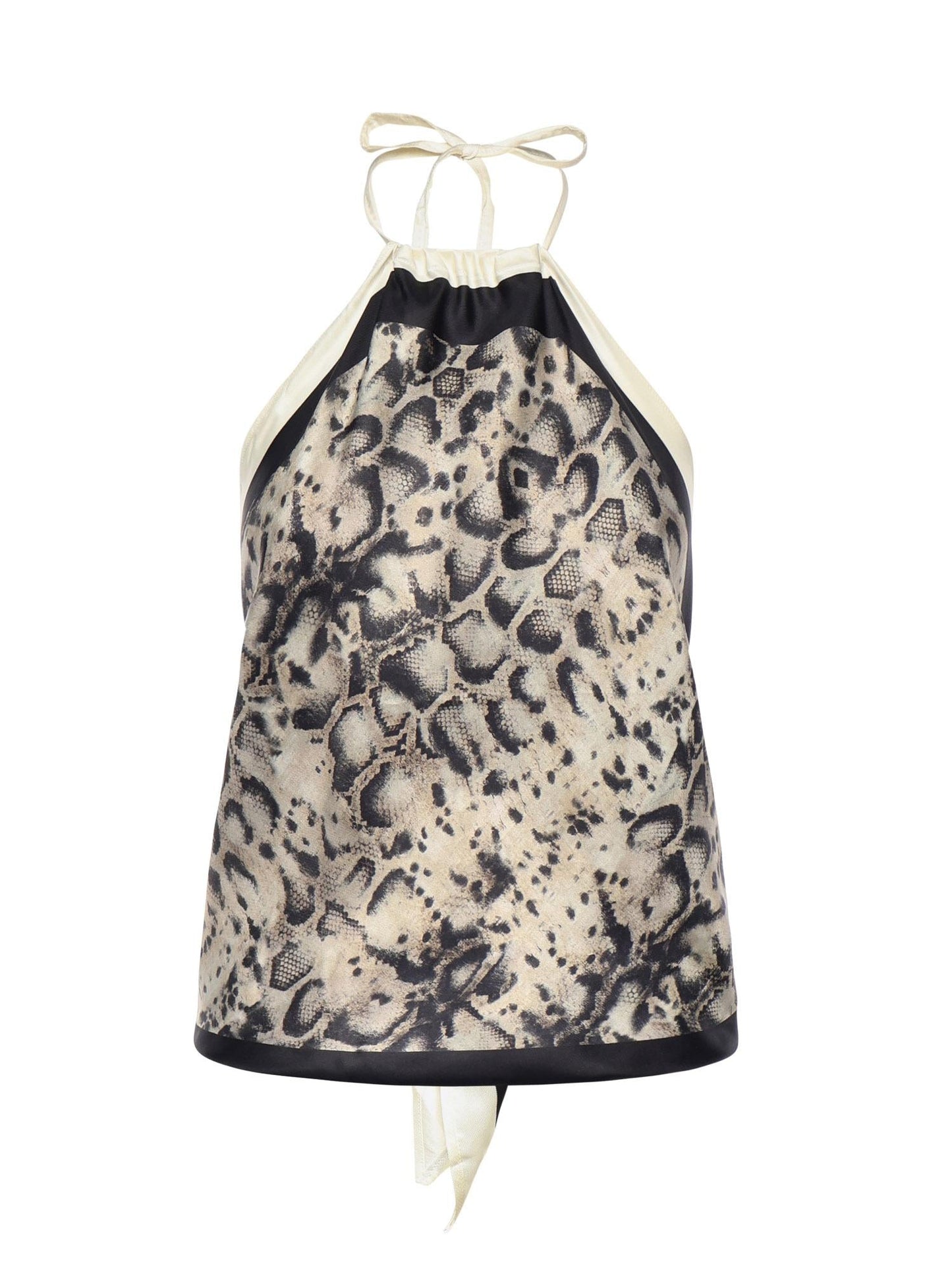 Top Synchro in twill di viscosa e seta