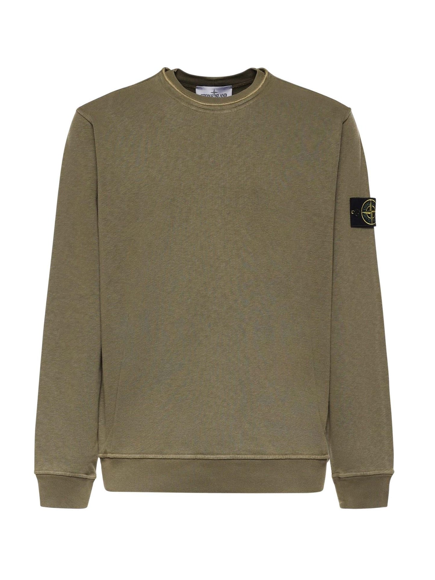 Felpa in cotone malfilé con logo