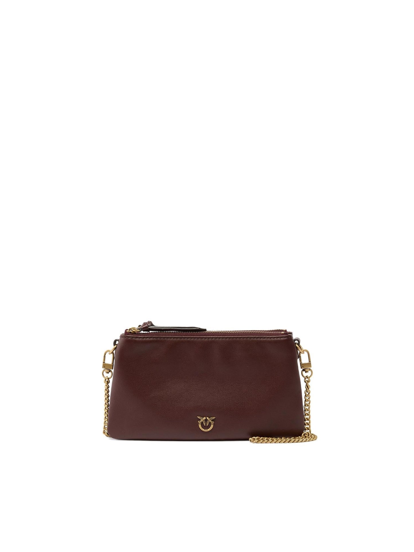 Borsa a tracolla Mini Double Bag in pelle