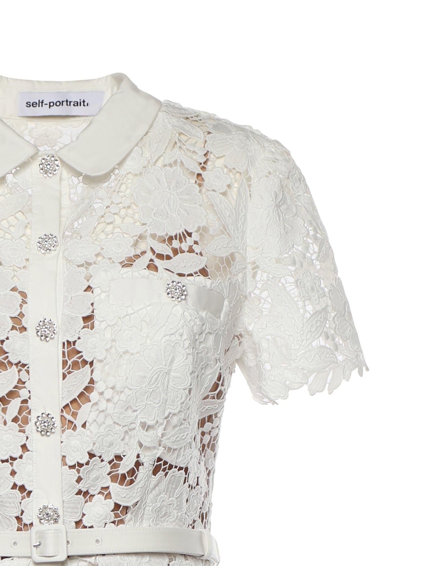 Abito midi in pizzo