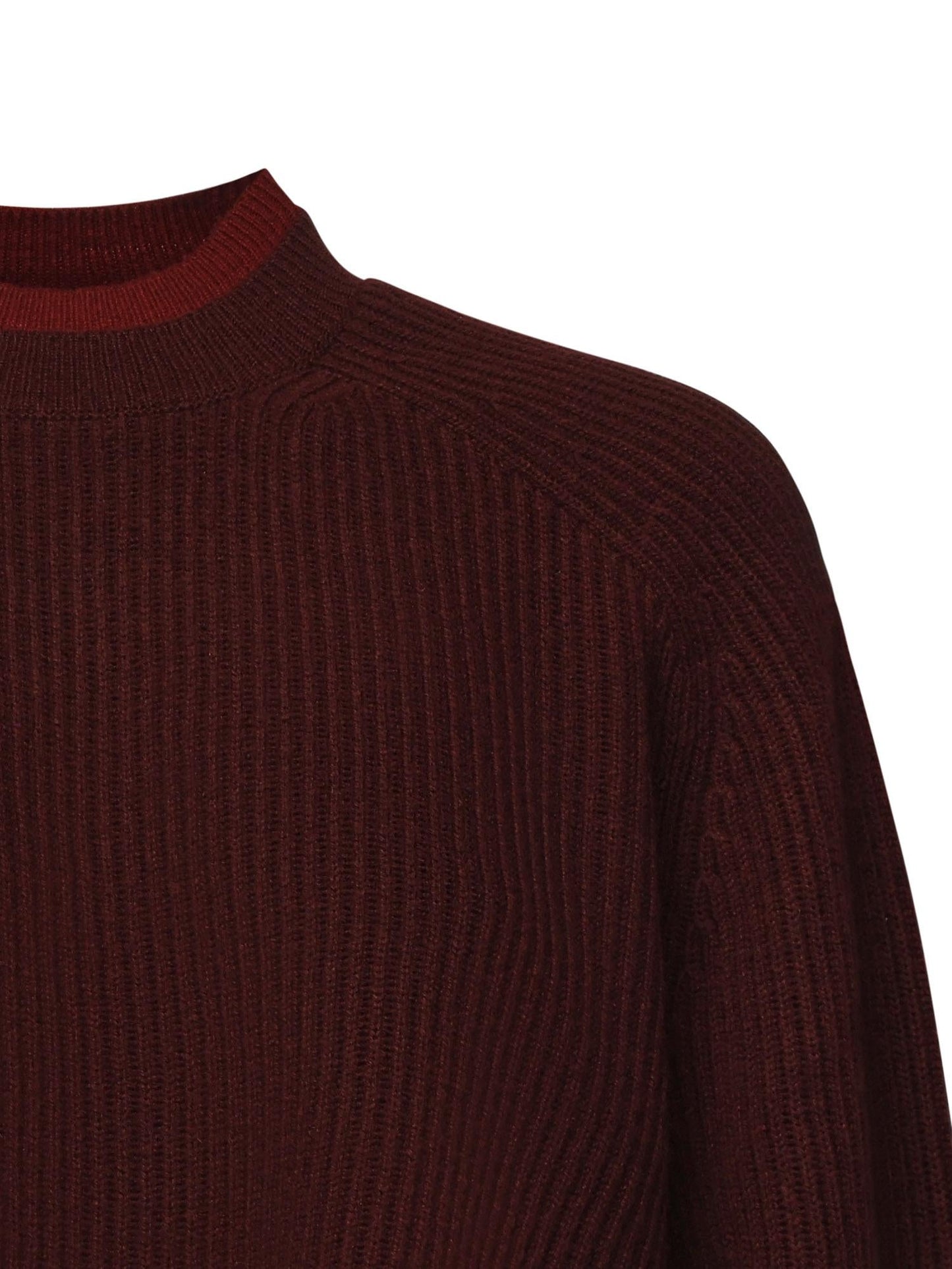 Maglia cropped in lana e cashmere