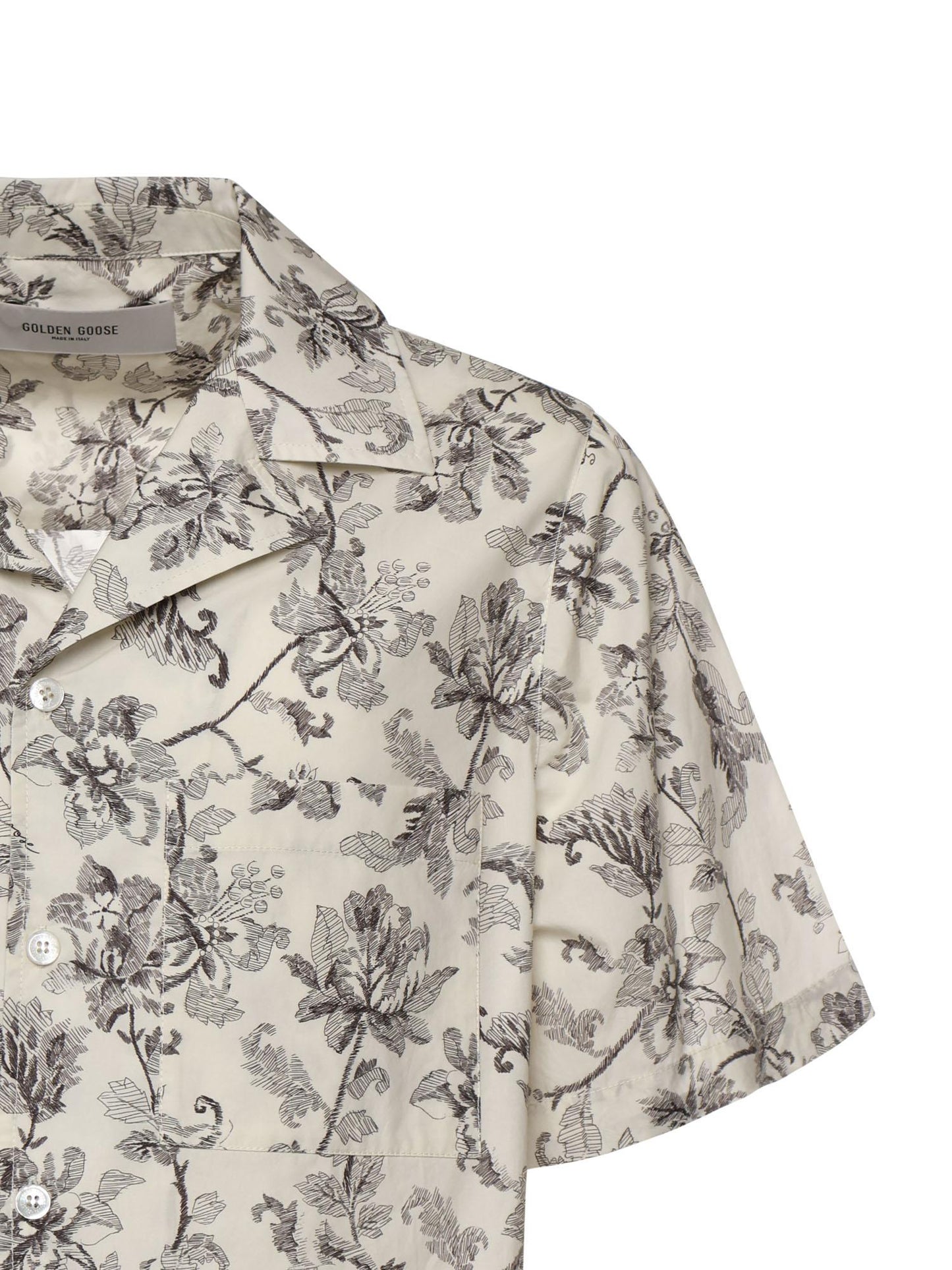 Camicia bowling in cotone con stampa
