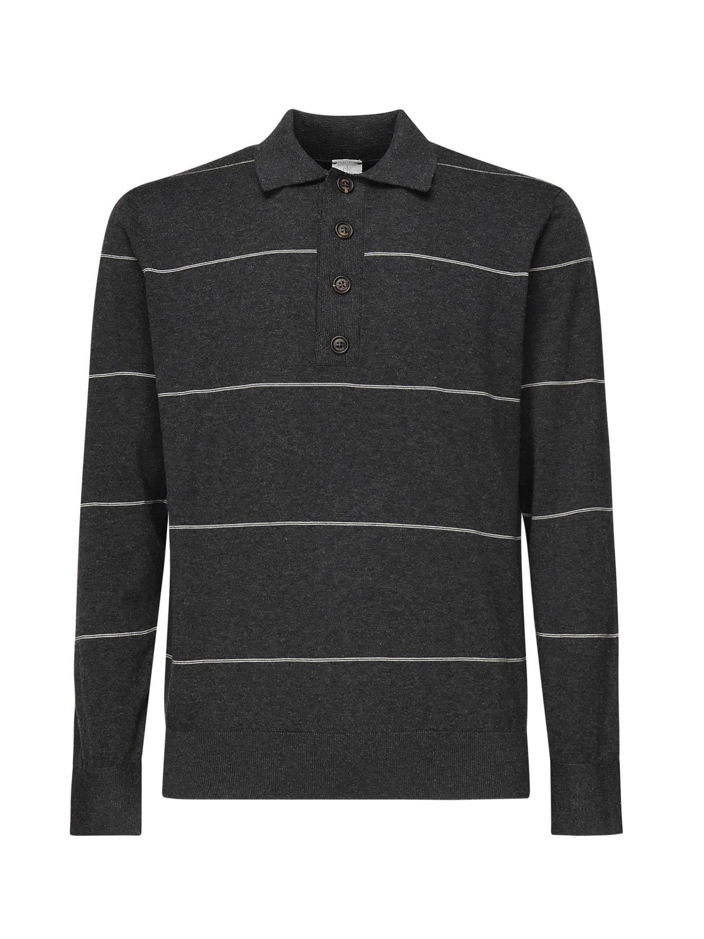 Polo maniche lunghe a righe