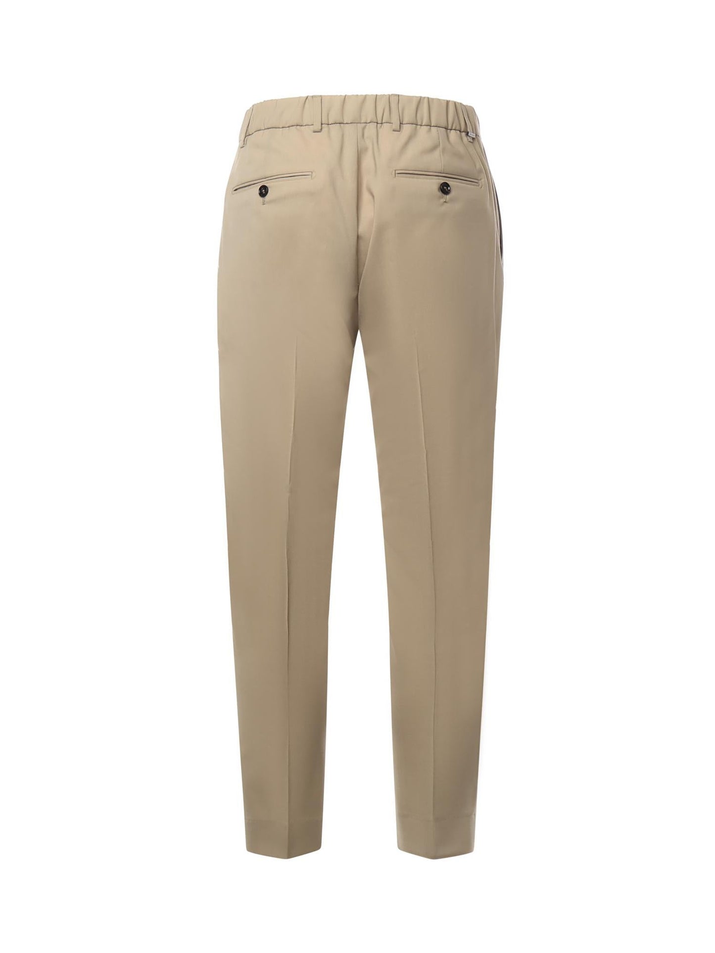 Pantaloni in gabardine di misto lana
