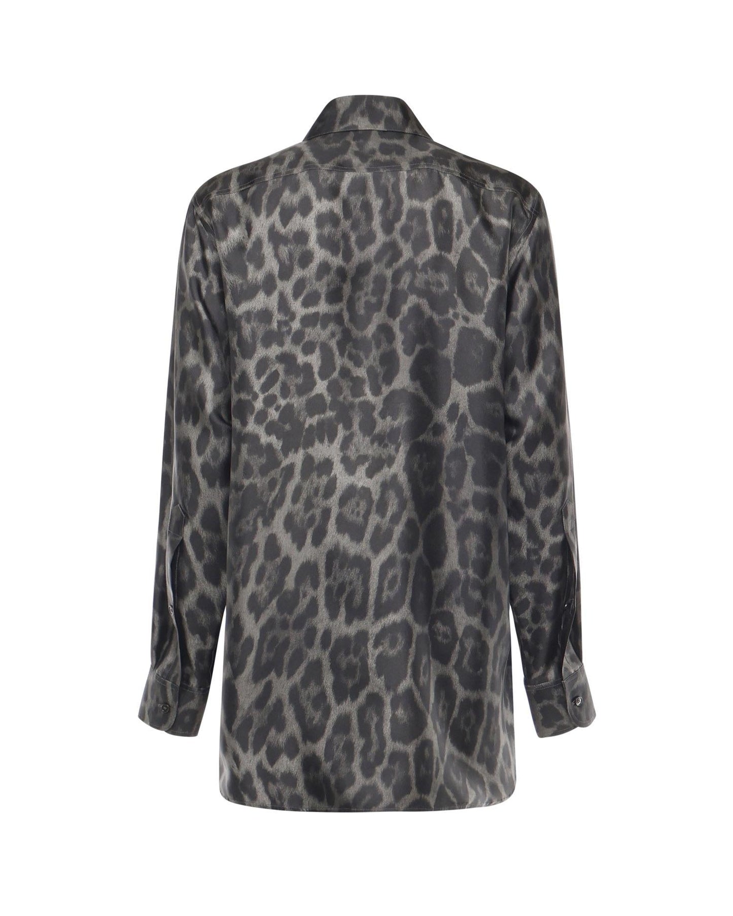 Camicia con stampa leopardo