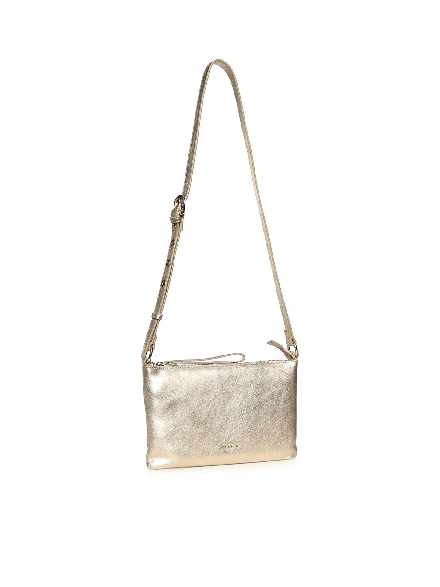Pochette Flat in pelle