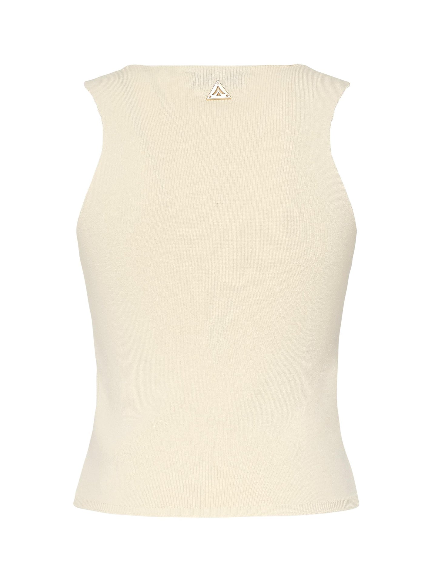 Canotta in maglia con scollo quadrato