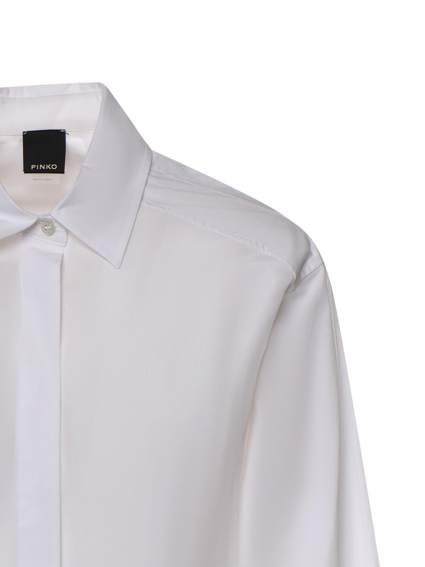 Camicia in popeline e crêpe