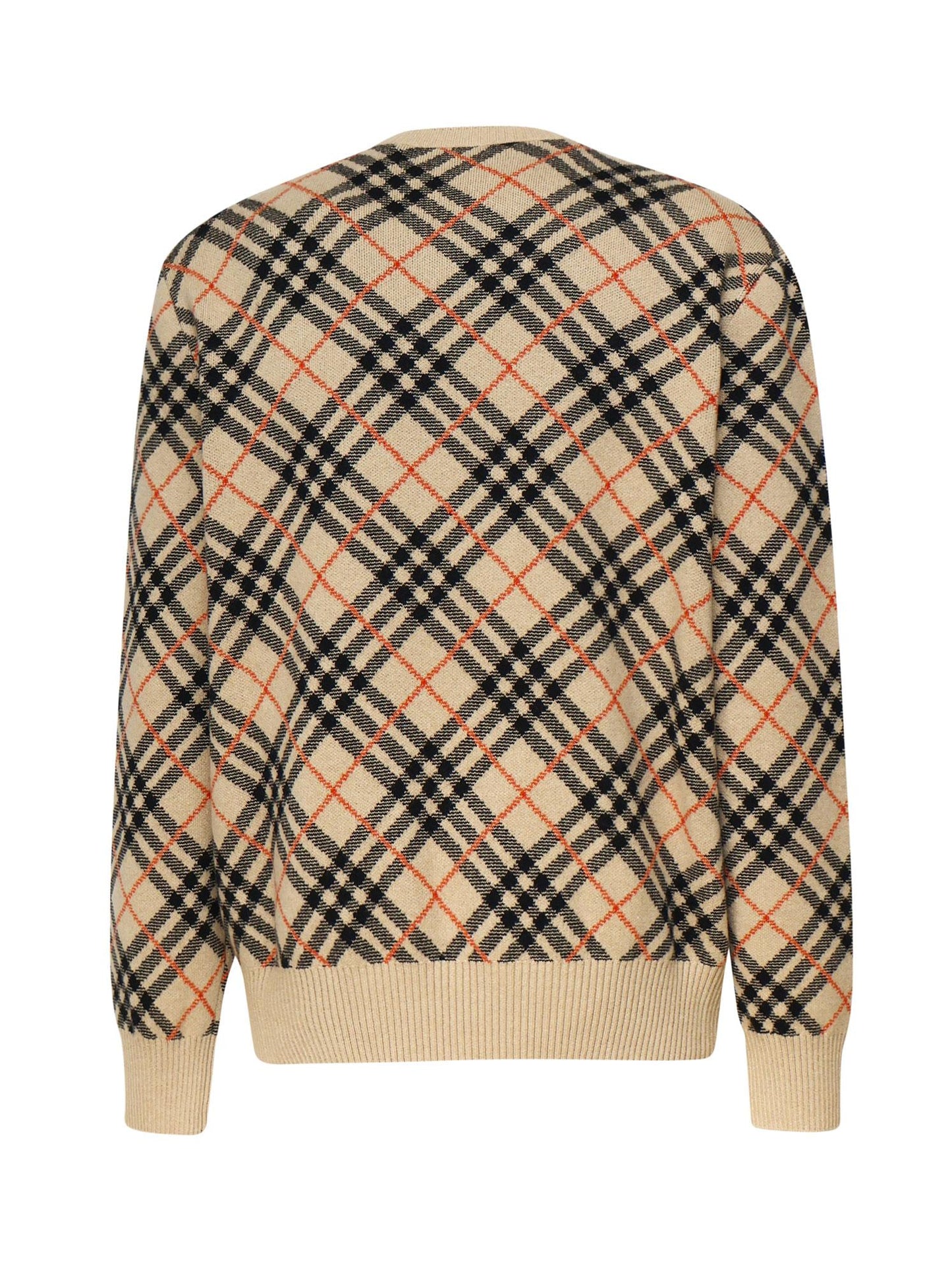 Maglioncino in cashmere check all-over