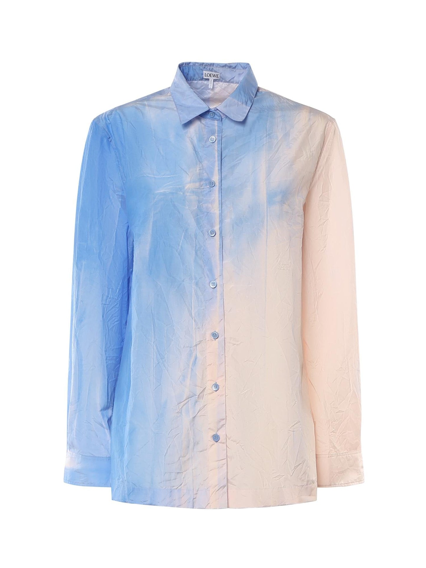 Camicia in cotone tecnico con stampa sfumata
