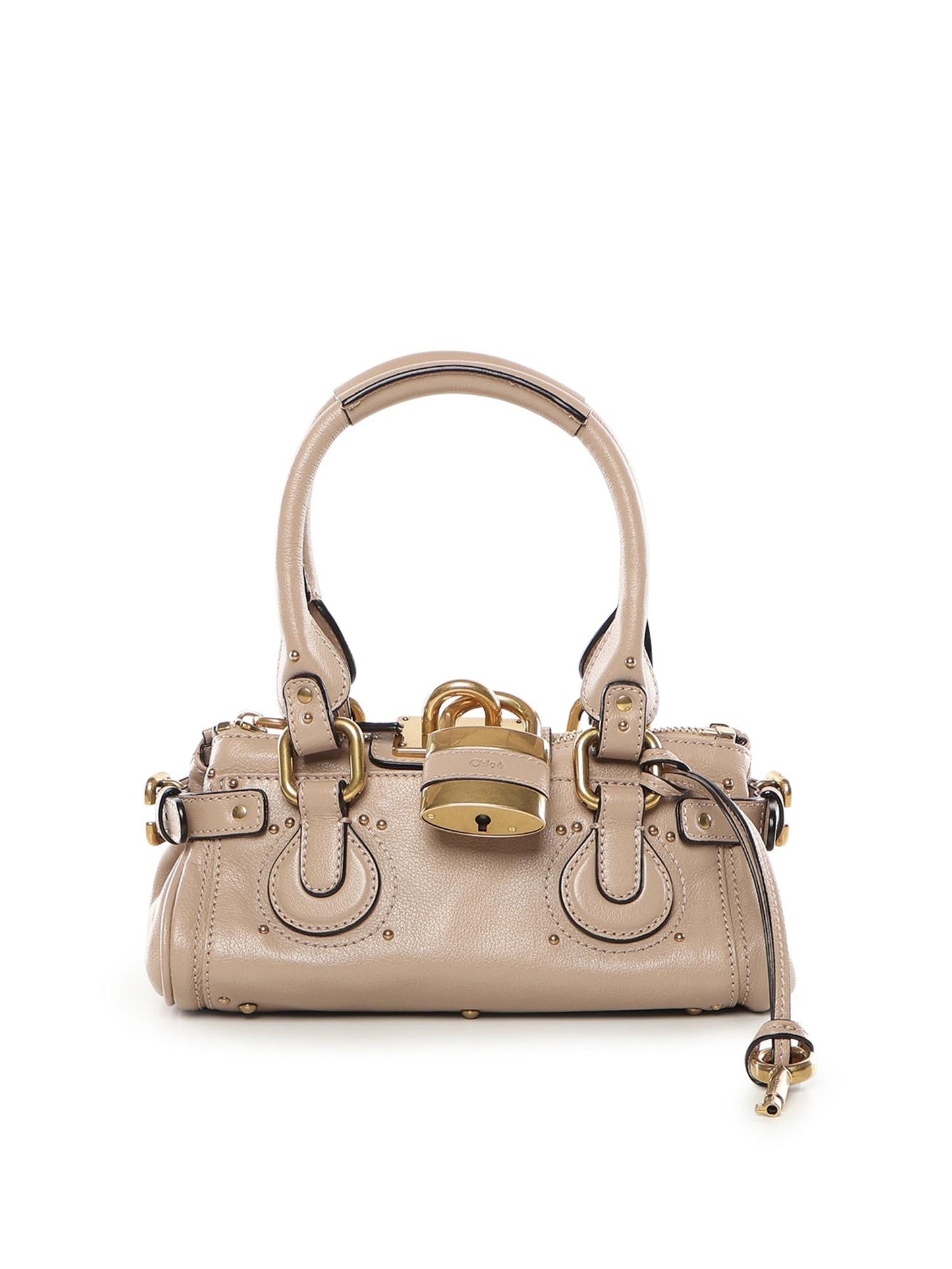 Borsa Paddington piccola in pelle granata