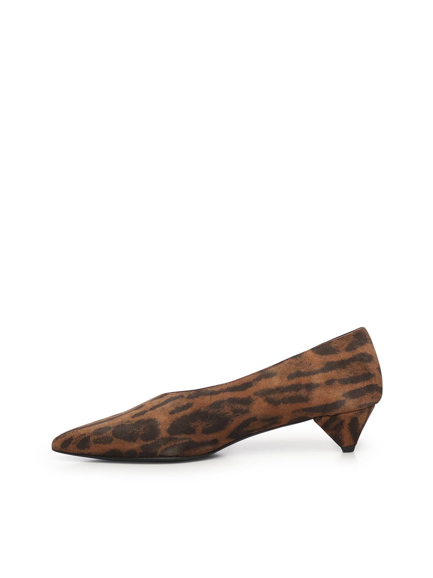 Pumps in nabuk animalier