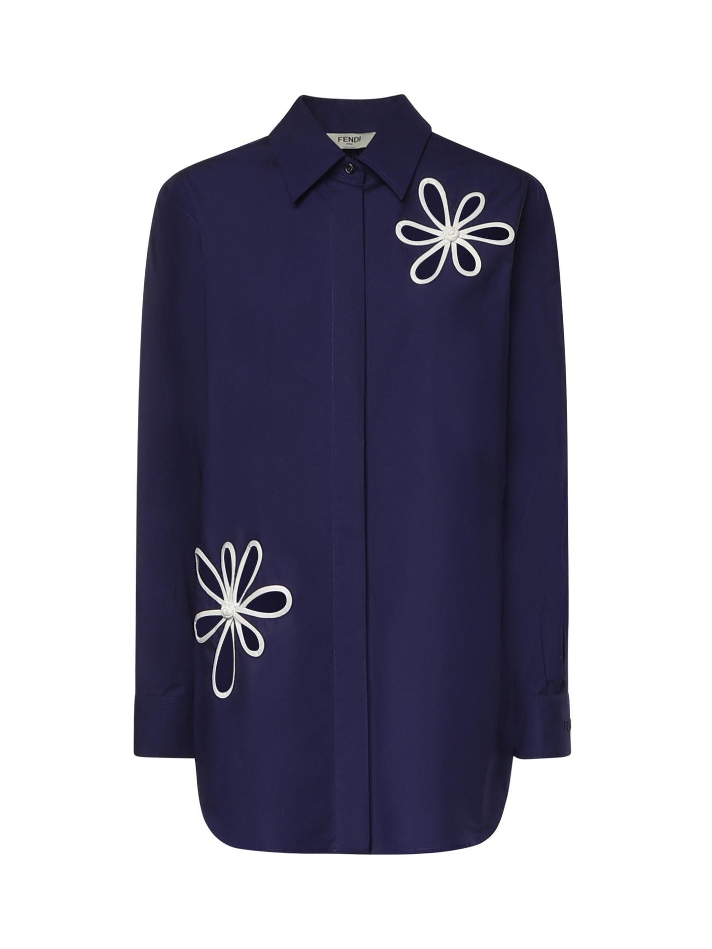 Camicia in popeline Fendi Ajour
