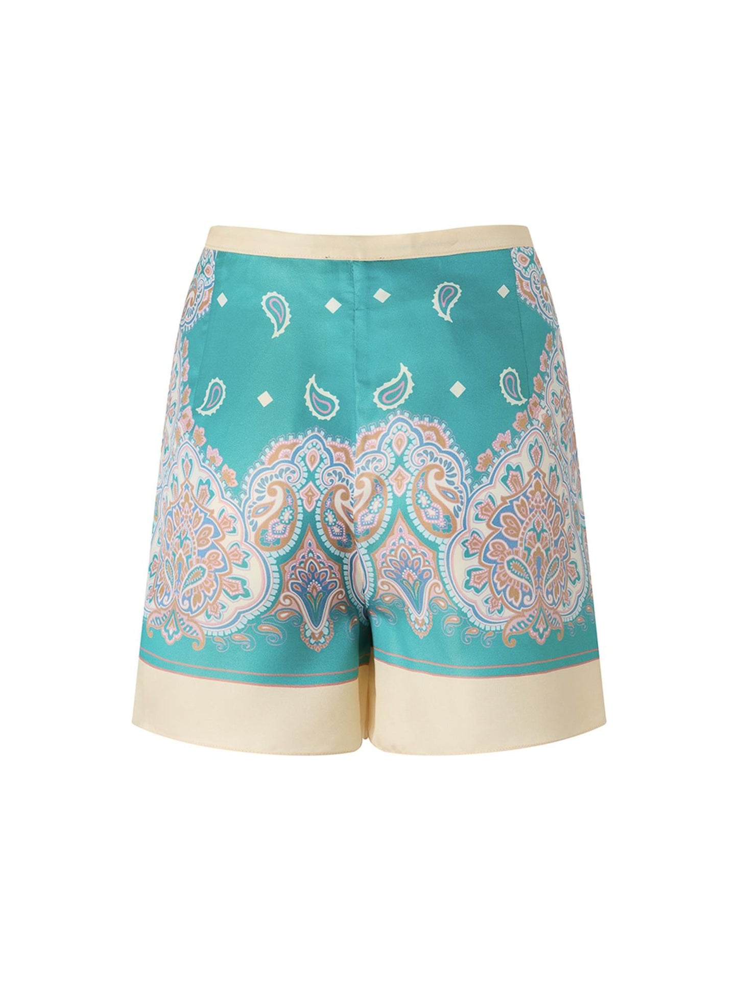 Short pantapareo con stampa paisley