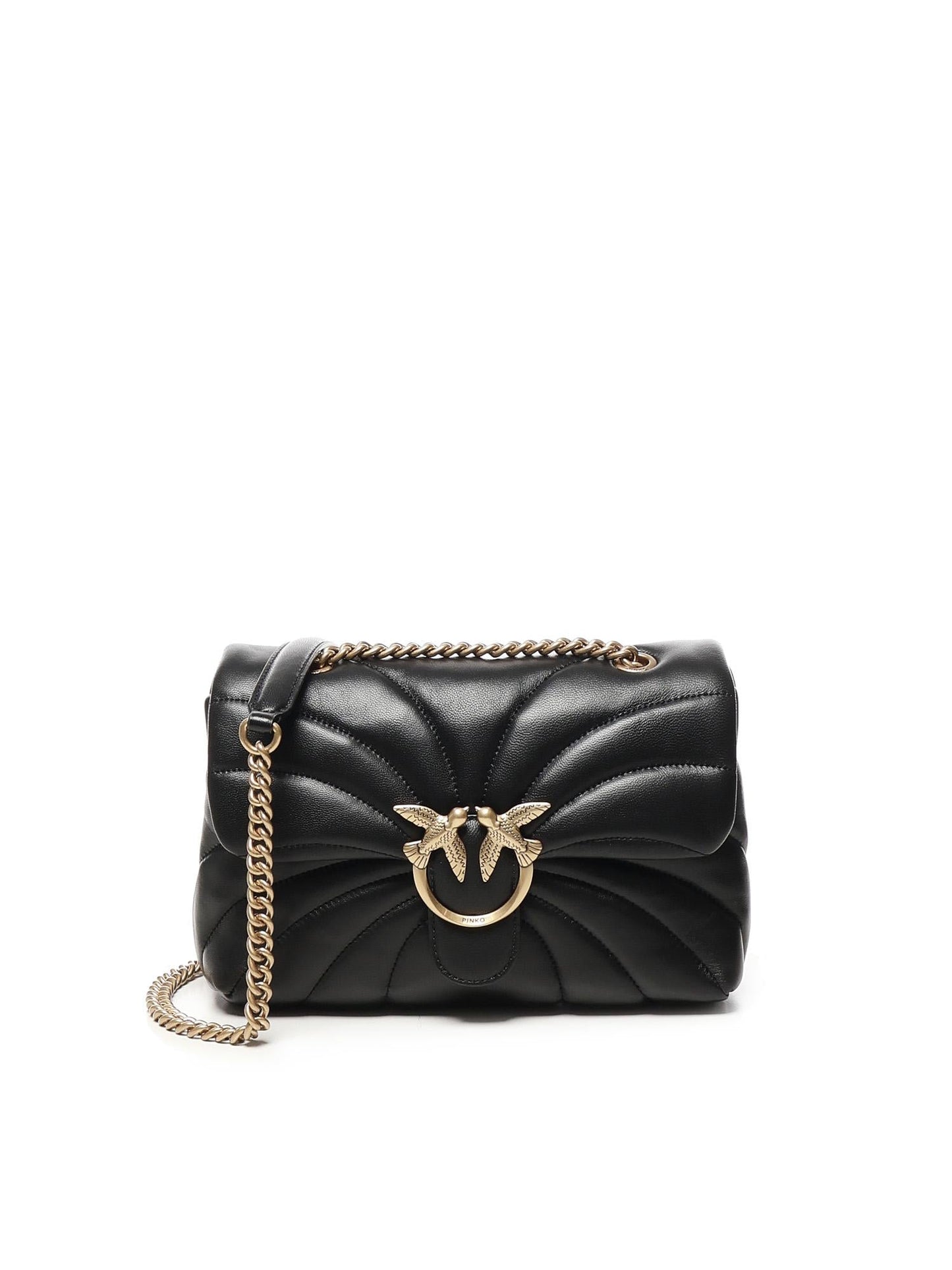Borsa a tracolla Love Bag Puff in pelle