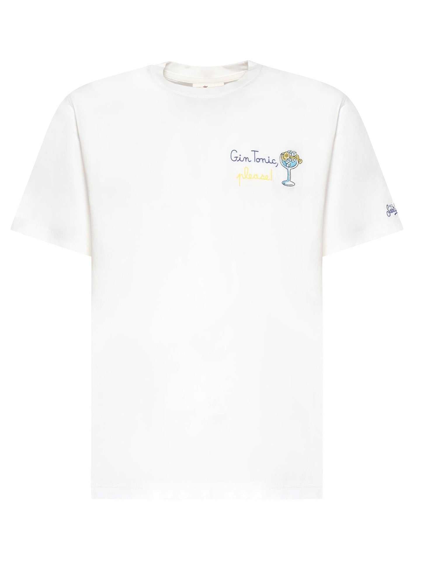 T-shirt in cotone con ricamo