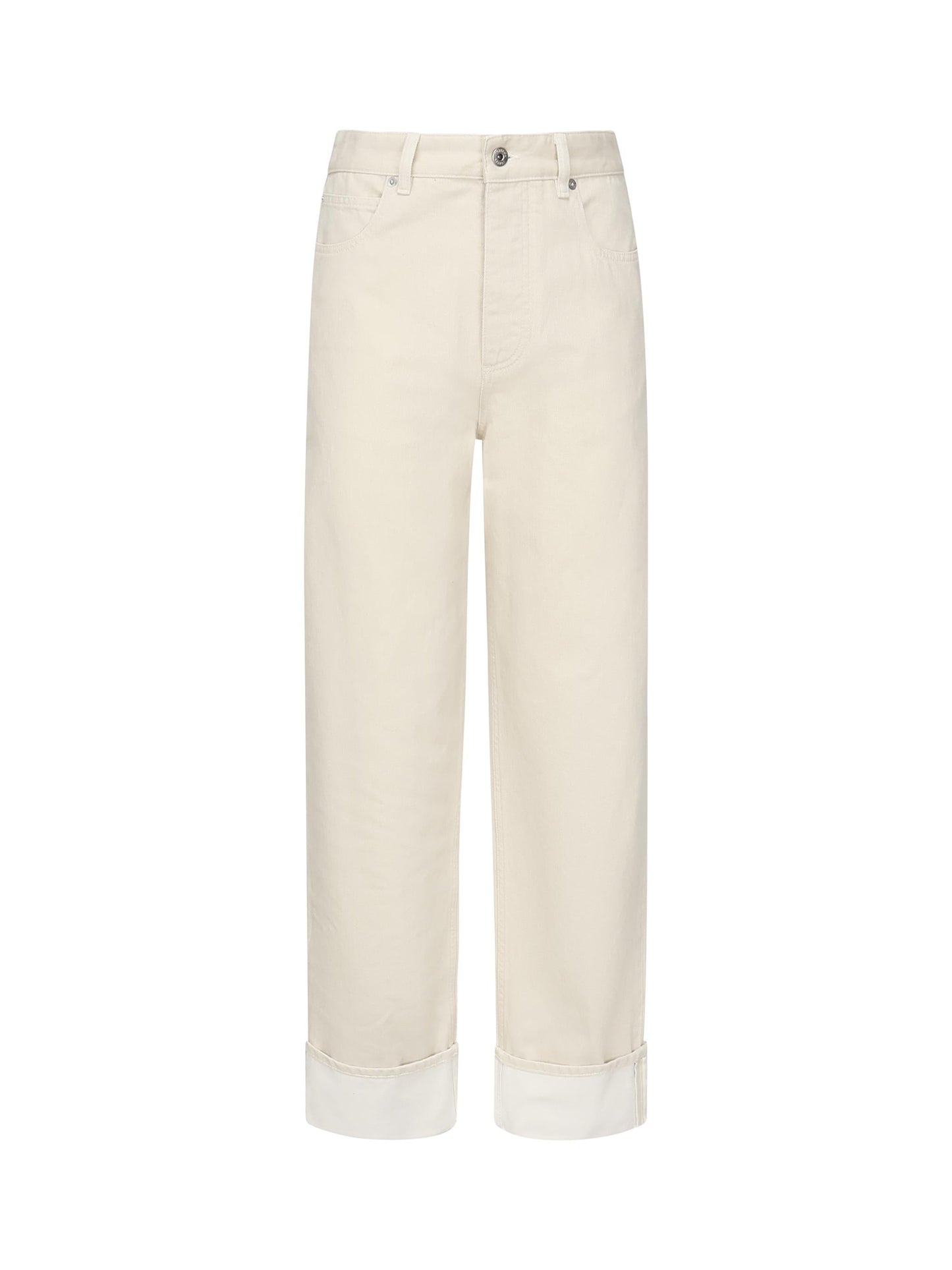 Jeans con risvolto