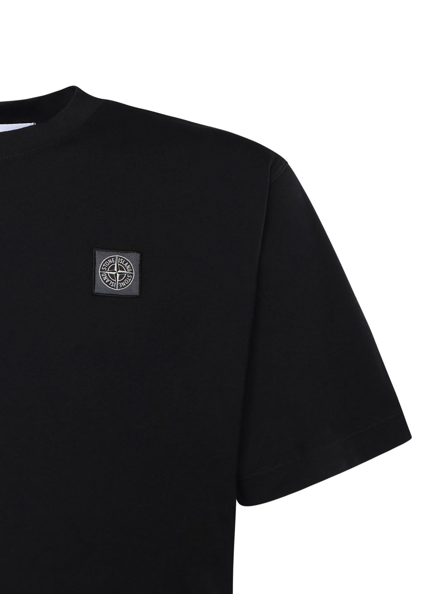 T-shirt con patch Compass in jersey di cotone