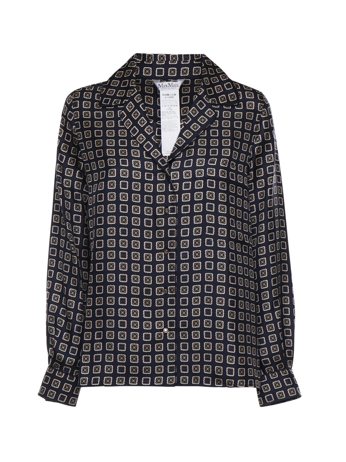 Camicia in seta stampata