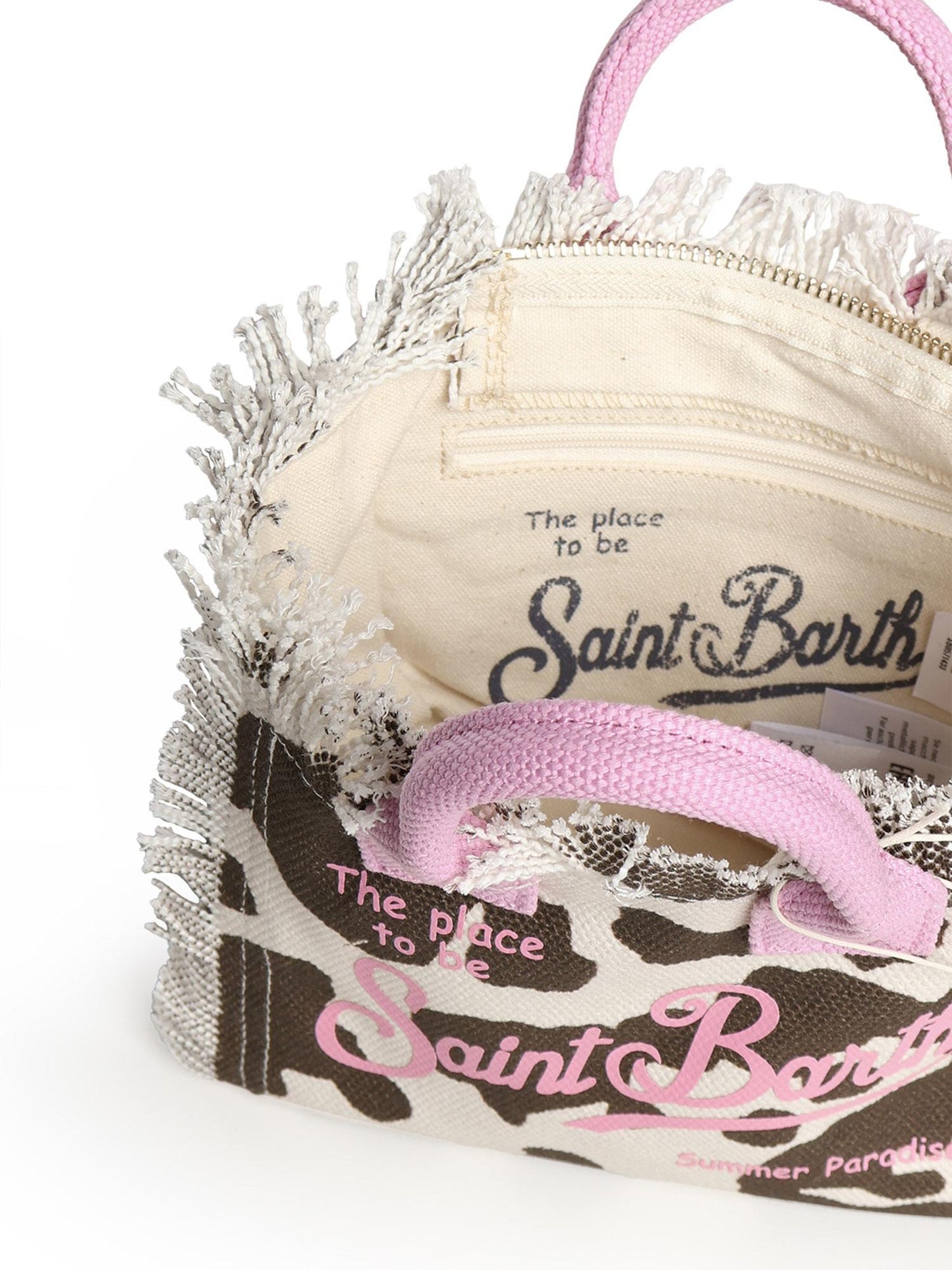 Borsa Vanity mini in canvas con stampa
