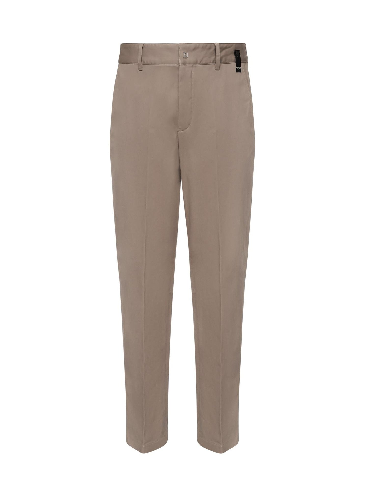 Pantaloni in gabardine con logo