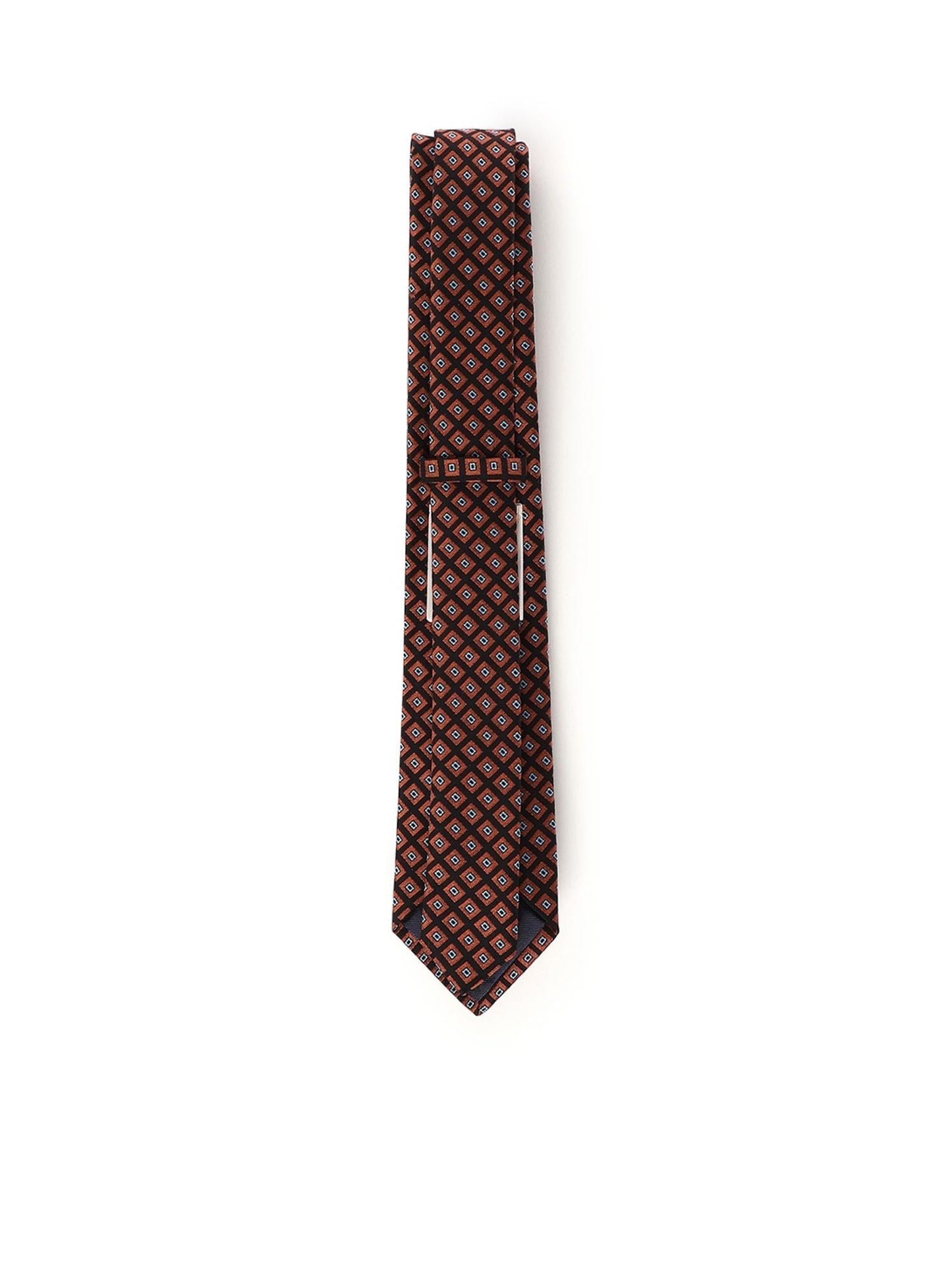 Cravatta in cotone jacquard con logo