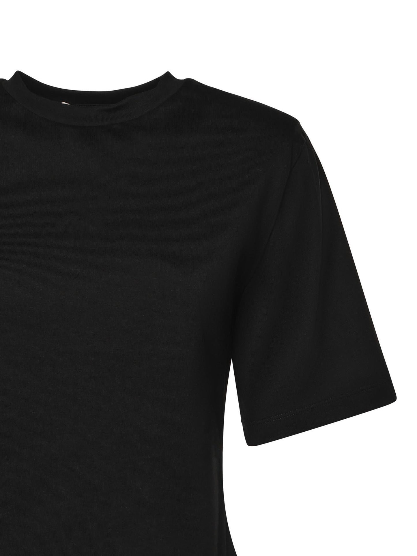 T-shirt cropped in jersey di cotone