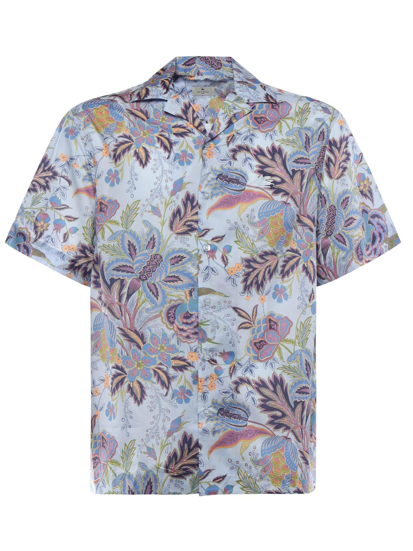 Camicia bowling in popeline di cotone