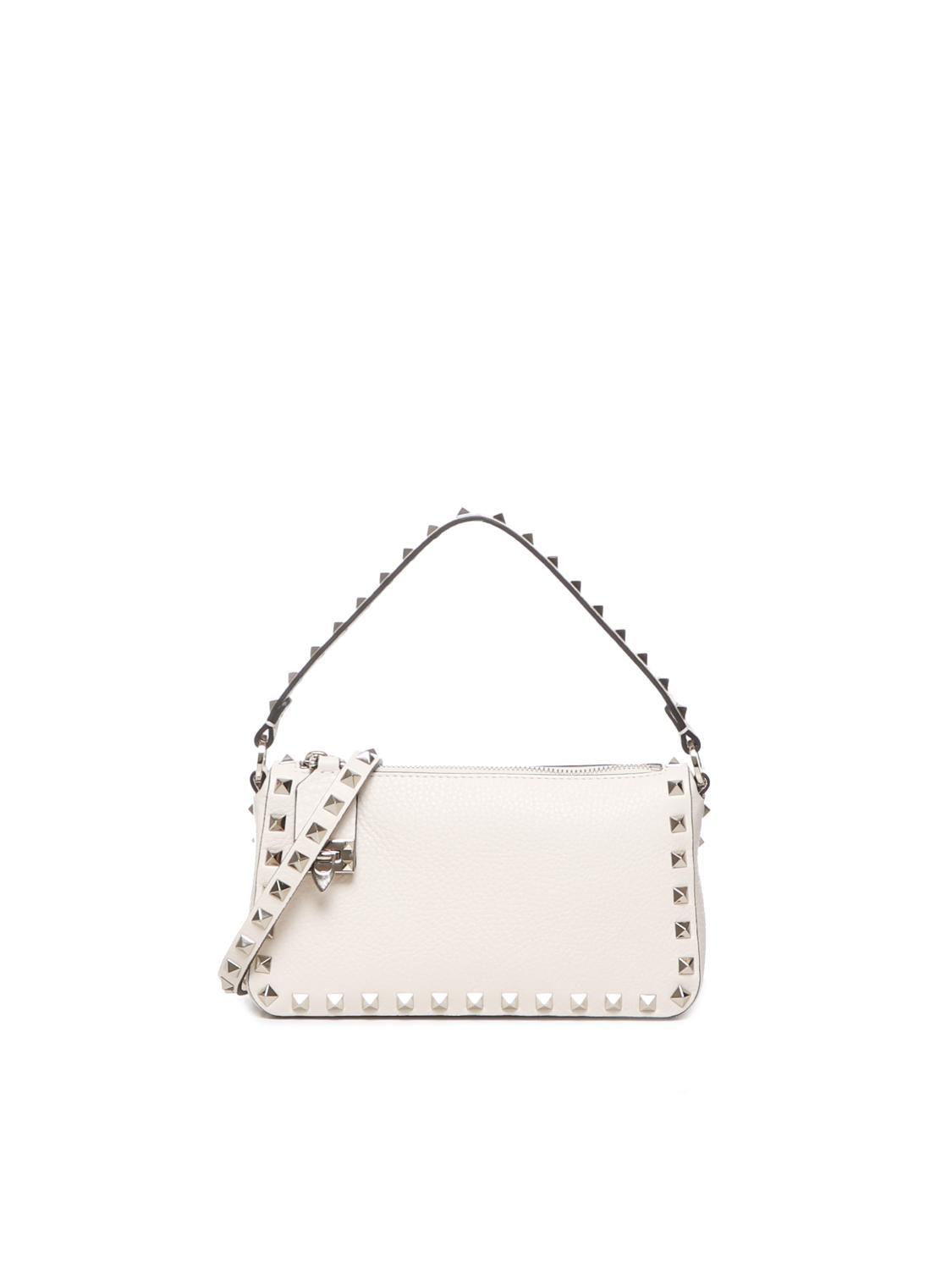 Borsa piccola a tracolla Rockstud in vitello