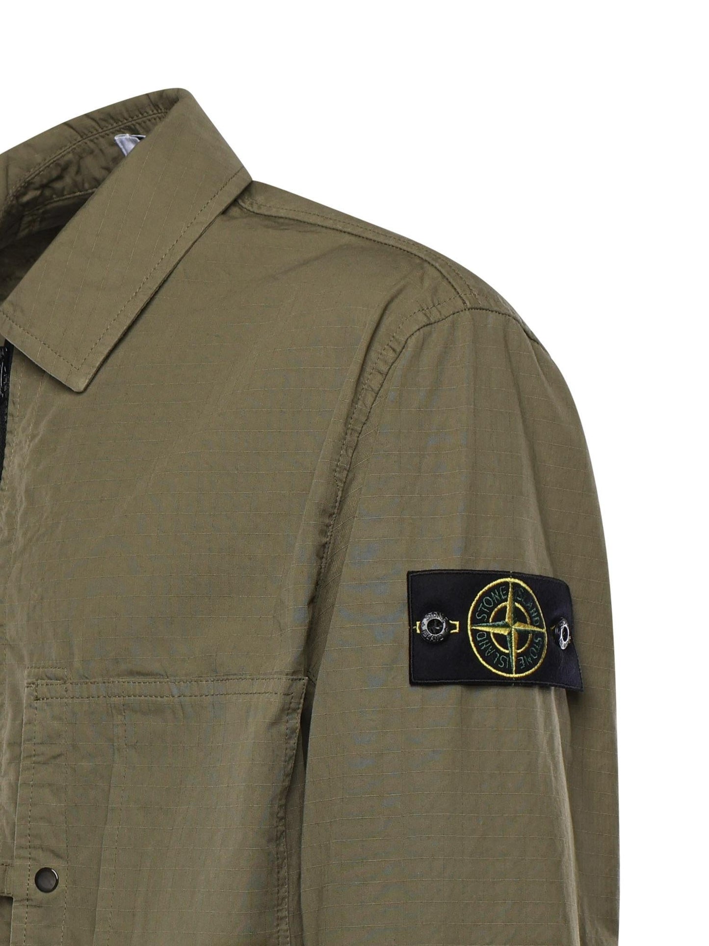 Overshirt in cotone con logo