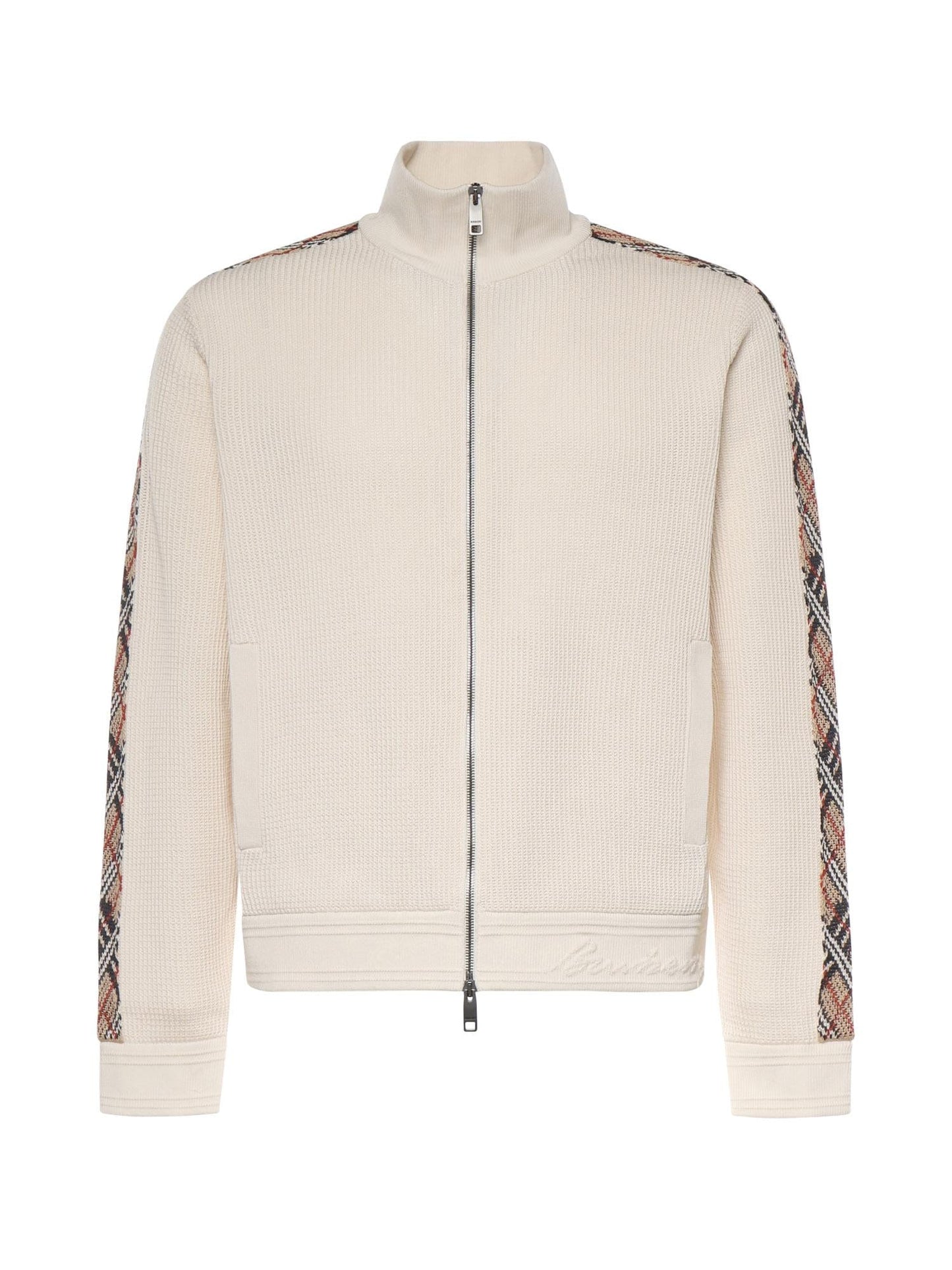 Giacca in cotone con finiture Check