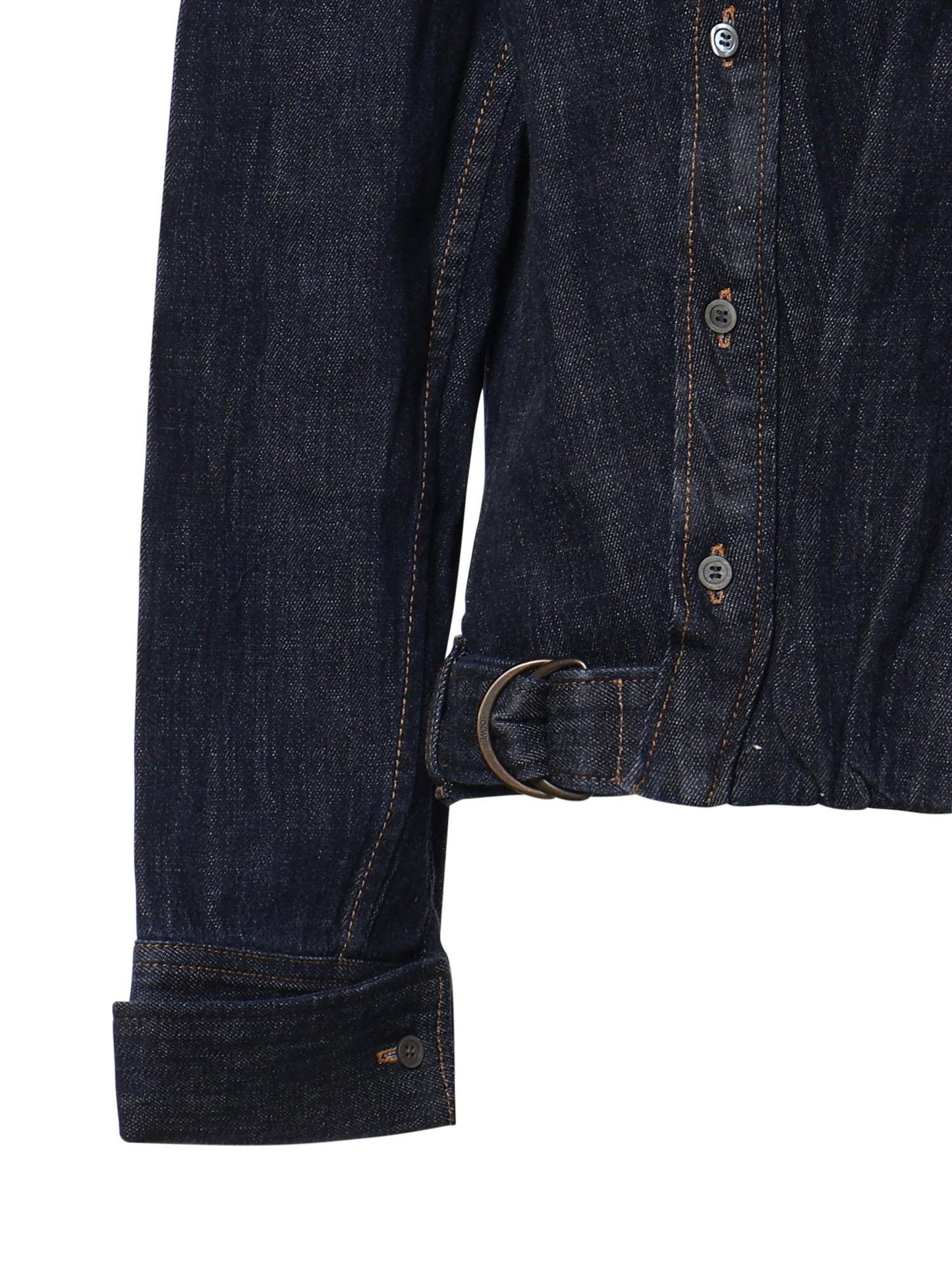 Camicia drappeggiata in denim