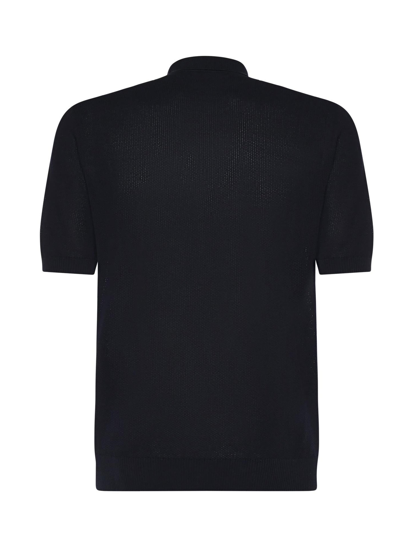 Polo con zip in cotone