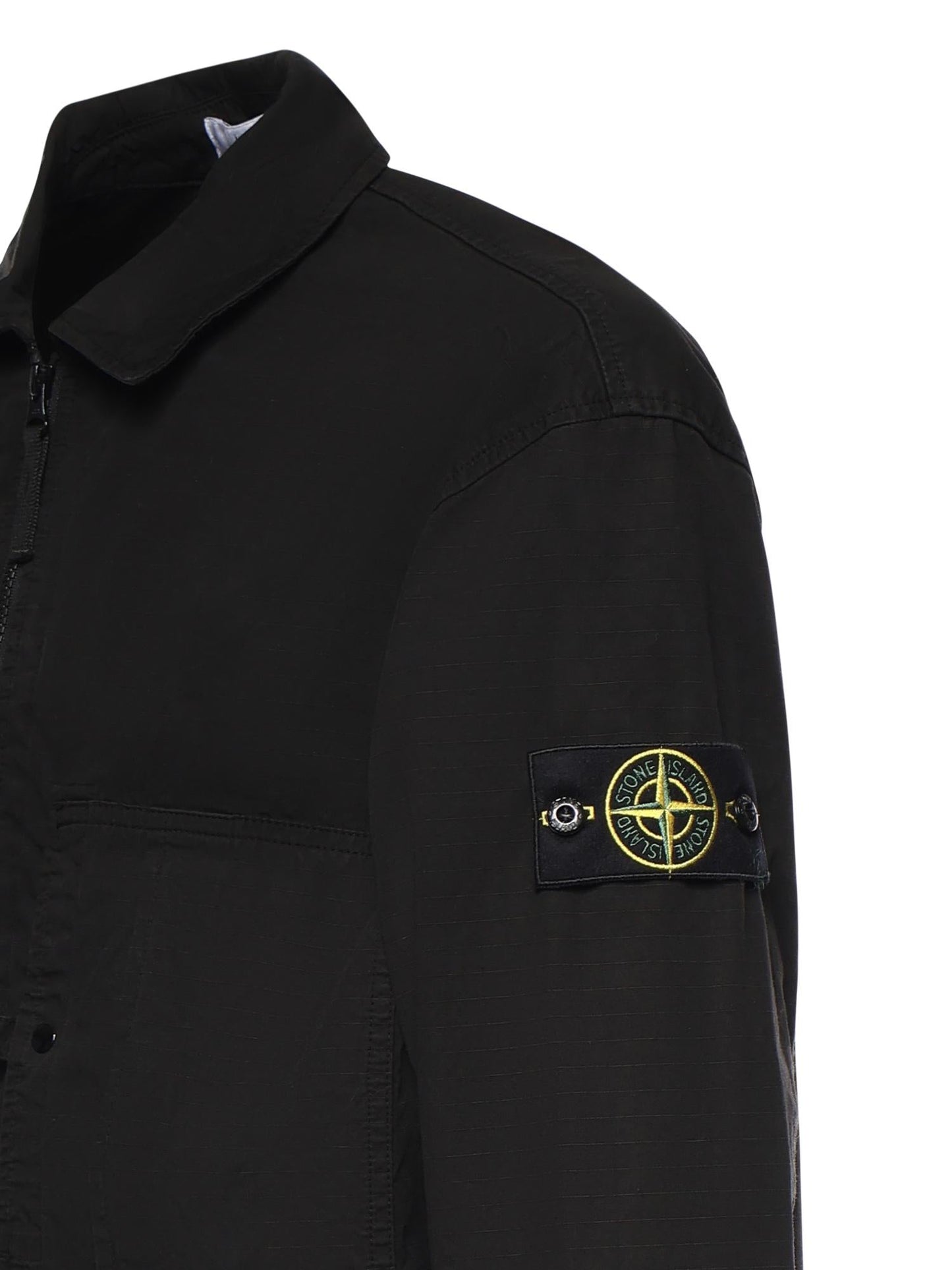 Overshirt in cotone con logo
