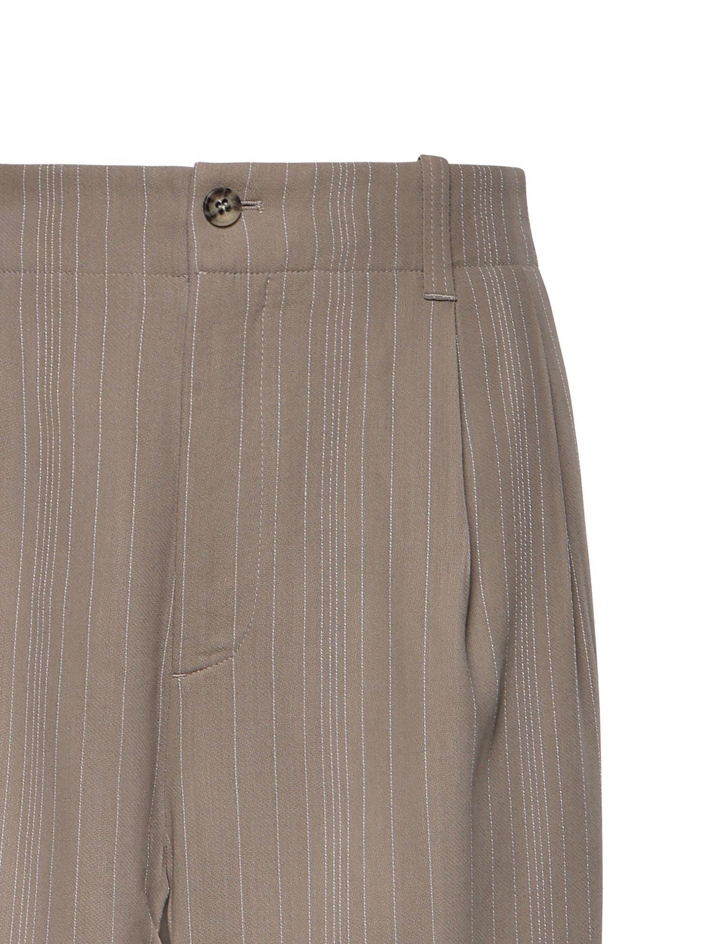 Pantaloni in misto lana con motivo gessato
