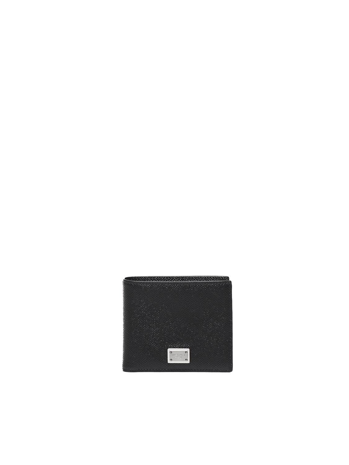 Portafoglio bifold in pelle di vitello