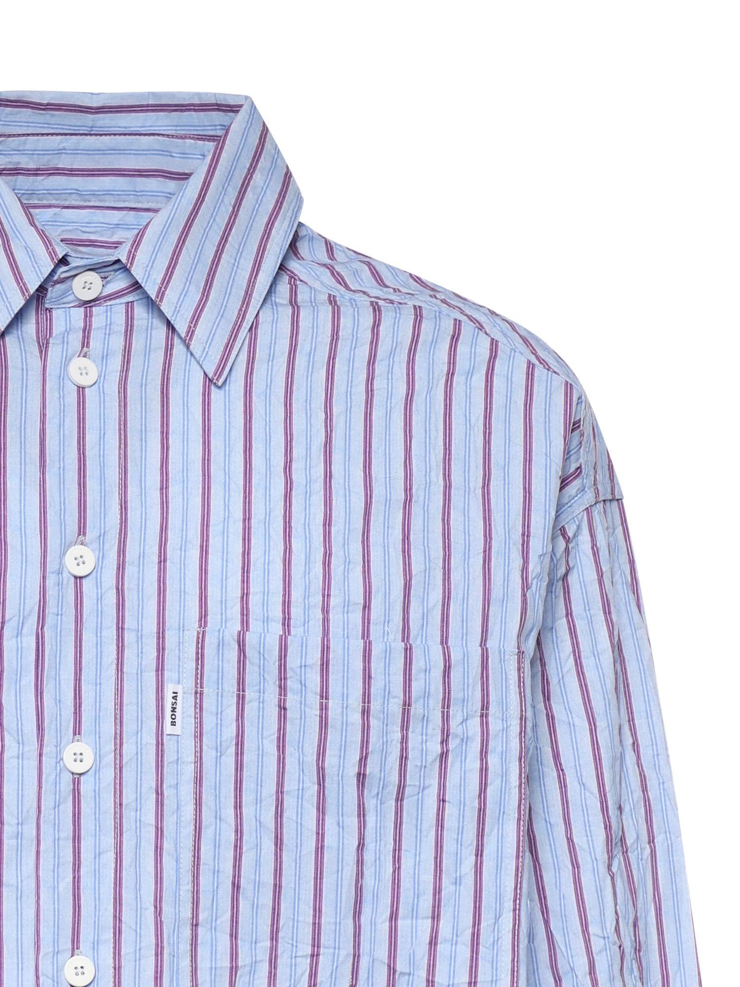 Camicia a righe con logo