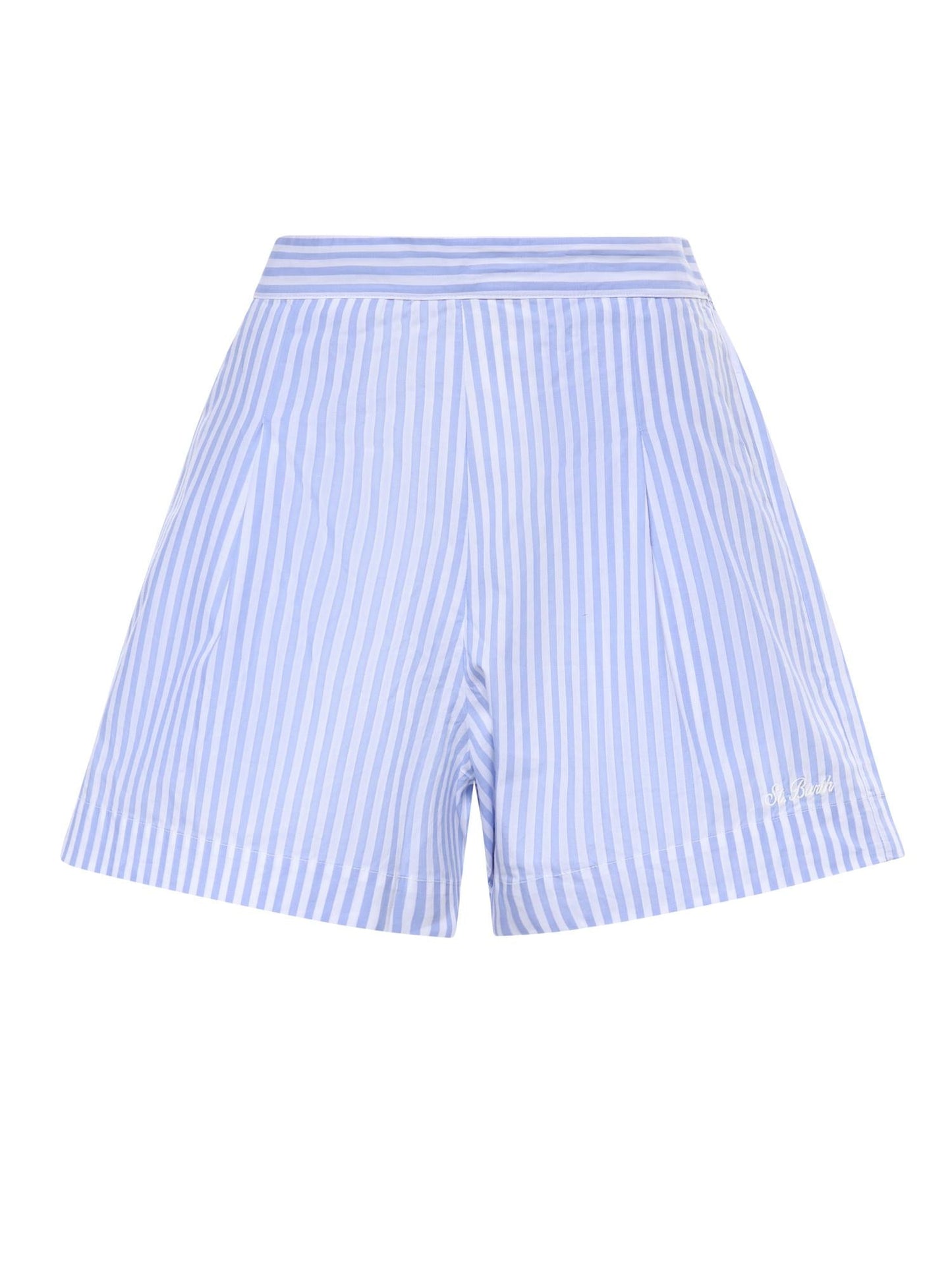 Short in cotone a righe